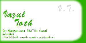 vazul toth business card